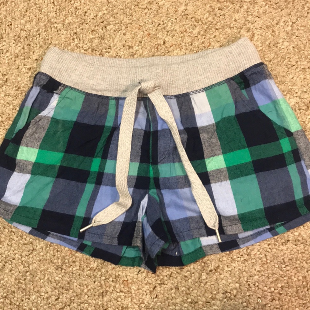 Aerie plaid pajama shorts